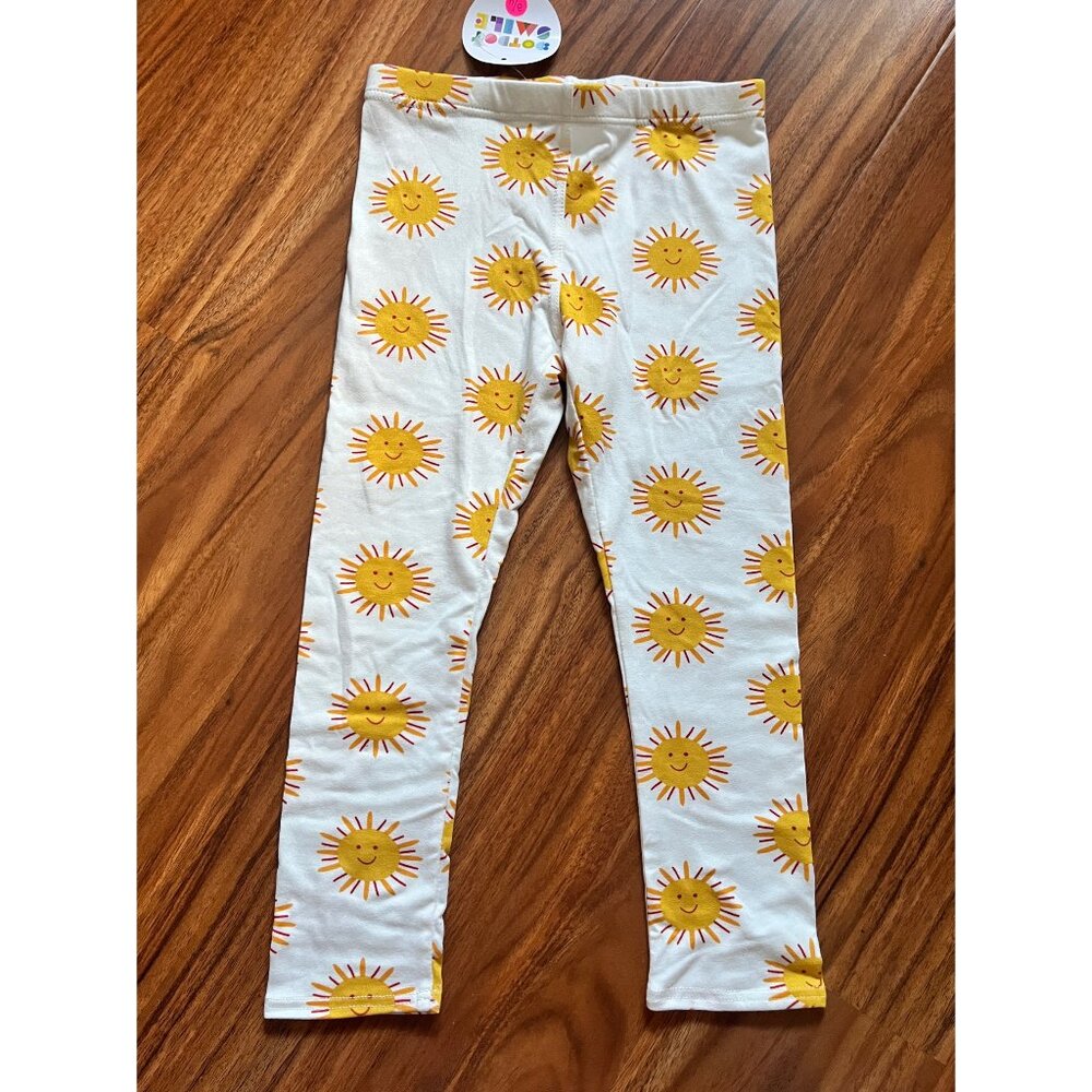 NWT Dot Dot Smile Leggings Happy Sun 3/4, 5/6